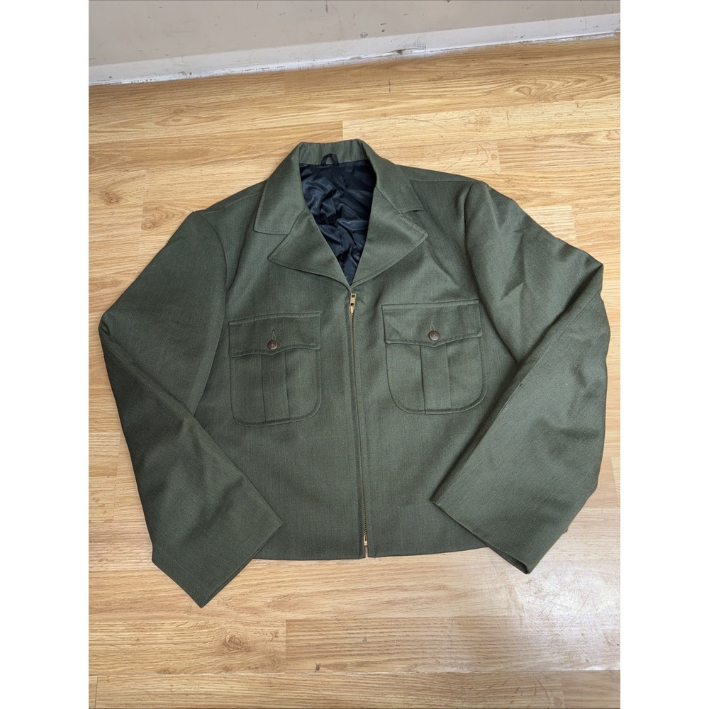 Vintage R&R Uniforms National Park Service Jacket Mens 42R Green Lined